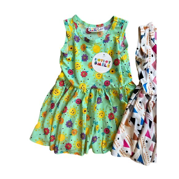 NWT Dot Dot Smile Sleeveless Tank Dress Bundle Size 6/12 Months - Picture 2 of 4